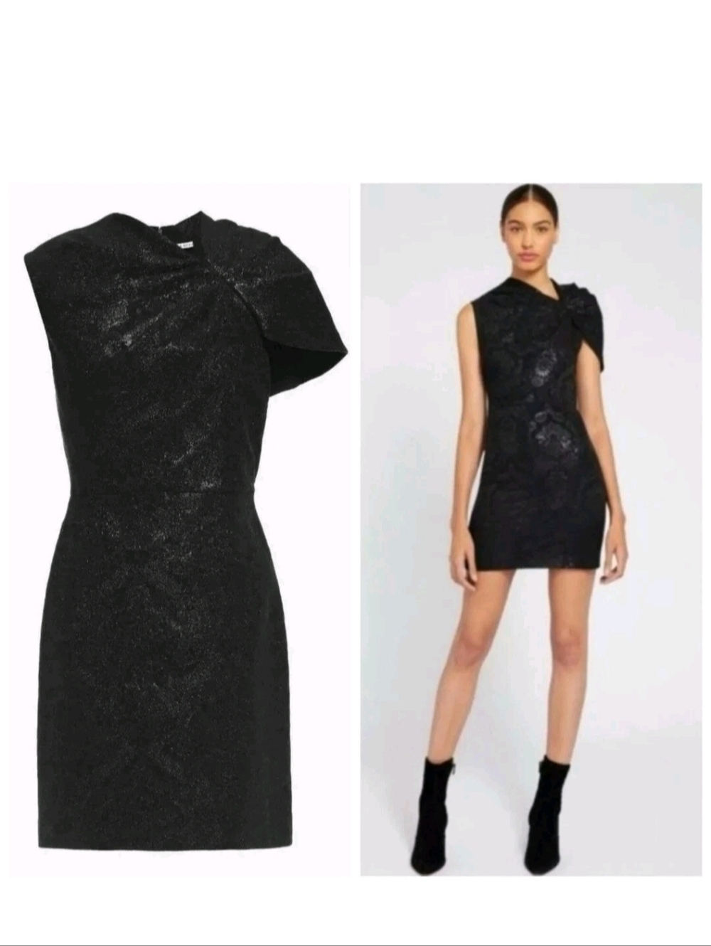 Alice + olivia kiro jacquard matalic mini dress Size 4
